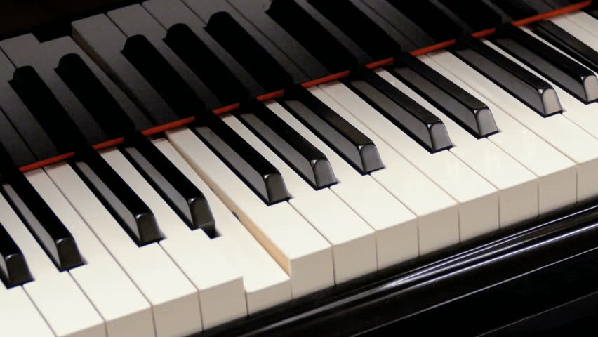 Player Piano Keys On Self-playing Stock Footage Video (100 ...