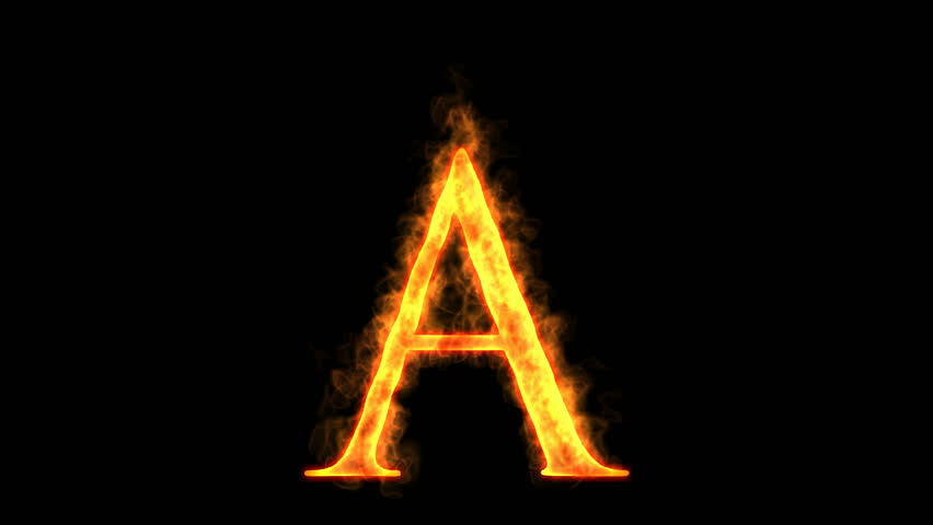Letter A Fire Stock Footage Video Letter A Fire Stock Footage Video