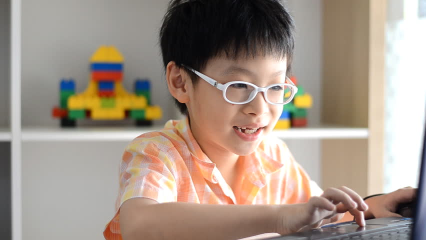 Chinese boy with glasses