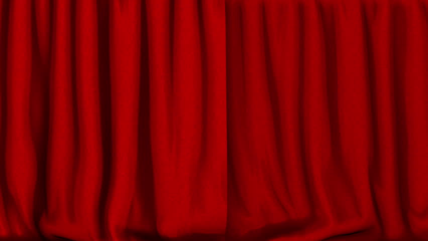 Opening Red Curtain In A Theater Stock Footage Video 12151745 ...