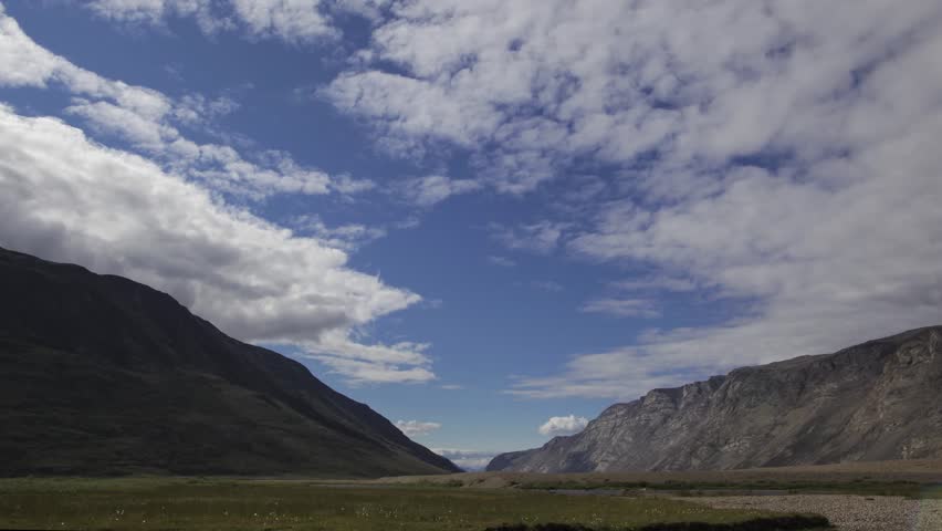 Arctic Tundra Valley in Greenland Stock Footage Video (100% Royalty ...